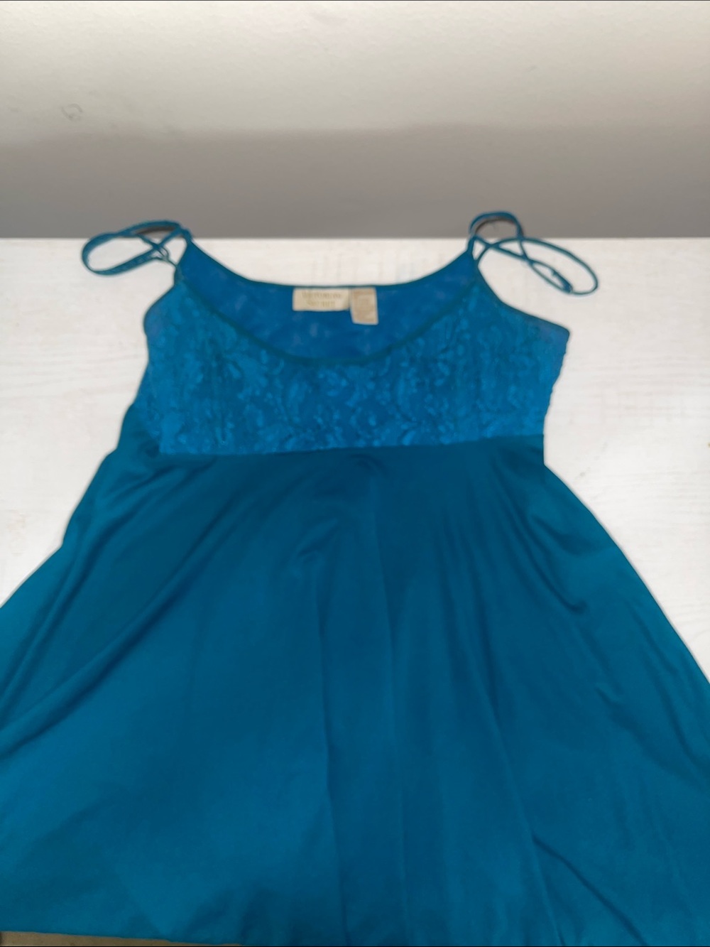 Victoria's Secret Teal Lace-Top dress